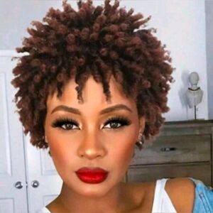6 Inch Braided Faux Locs Synthetic Hair Wigs Short Dreadlock Wig (1B/30)